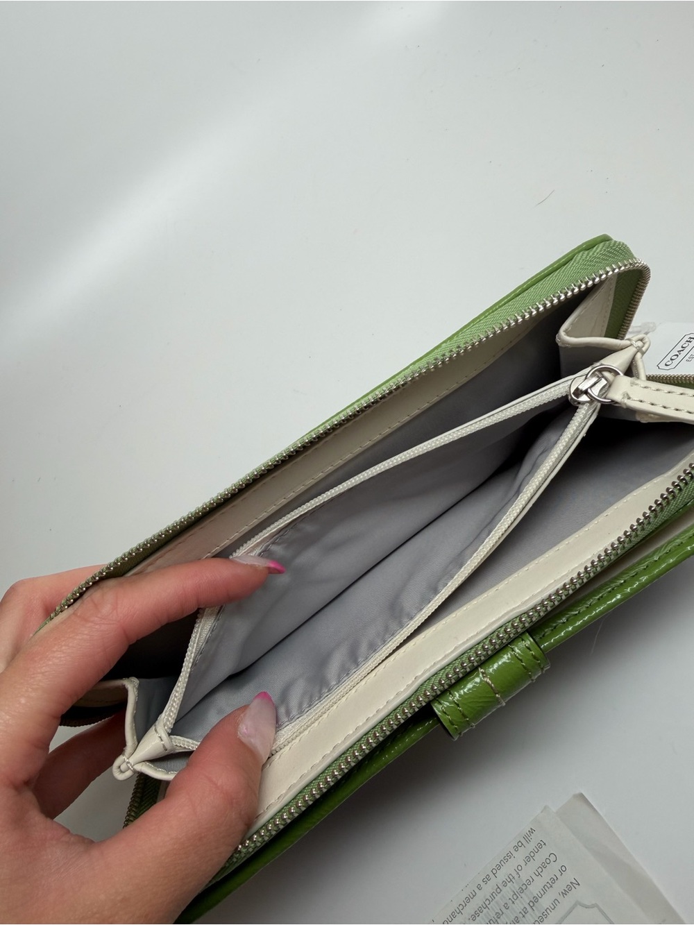 Y2K Coach Blue and Green Wallet - Picture 4 of 6